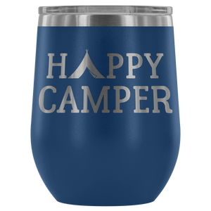 Happy Camper - Wine Tumbler - Lushy Wino