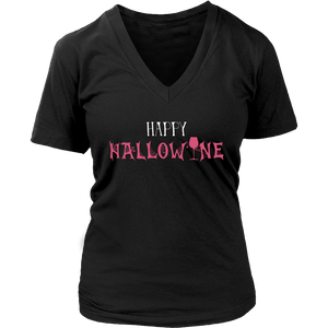 Happy HalloWine - V-Neck - Lushy Wino