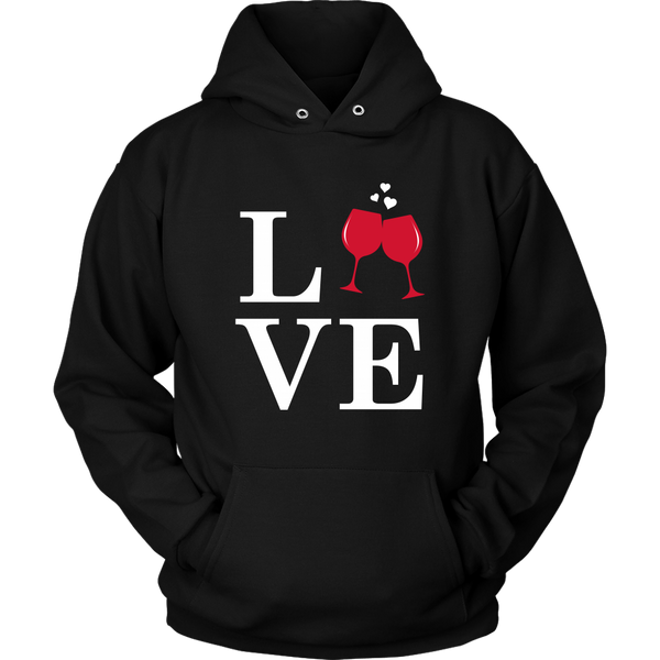LOVE Wine - Hoodie - Lushy Wino