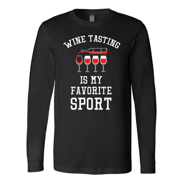 Wine Tasting Is My Favorite Sport - Long Sleeve - Lushy Wino