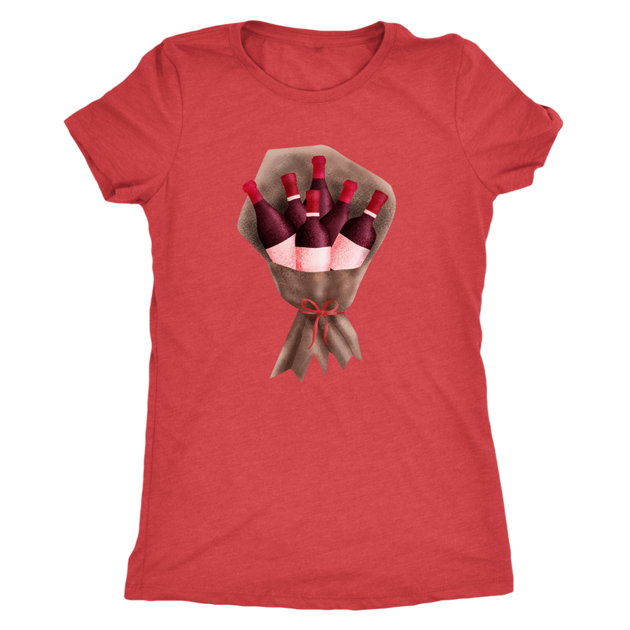 My Favorite Bouquet - Triblend Tee - Lushy Wino