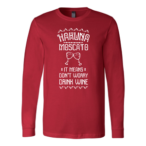 Hakuna Moscato - Long Sleeve - Lushy Wino