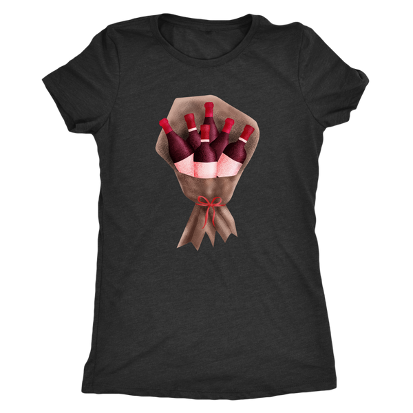 My Favorite Bouquet - Triblend Tee - Lushy Wino