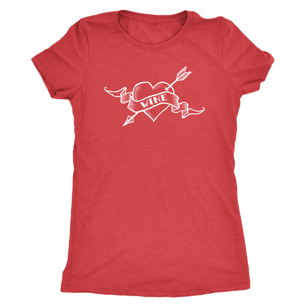 Wine Has My Heart - Triblend Tee - Lushy Wino