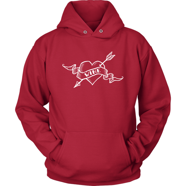 Wine Has My Heart - Hoodie - Lushy Wino