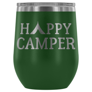 Happy Camper - Wine Tumbler - Lushy Wino
