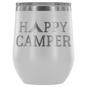 Happy Camper - Wine Tumbler - Lushy Wino