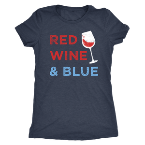 Red Wine & Blue - Classic Tee - Lushy Wino