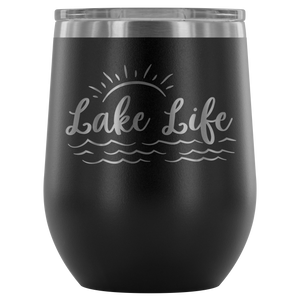 Lake Life - Wine Tumbler - Lushy Wino