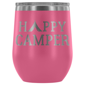 Happy Camper - Wine Tumbler - Lushy Wino