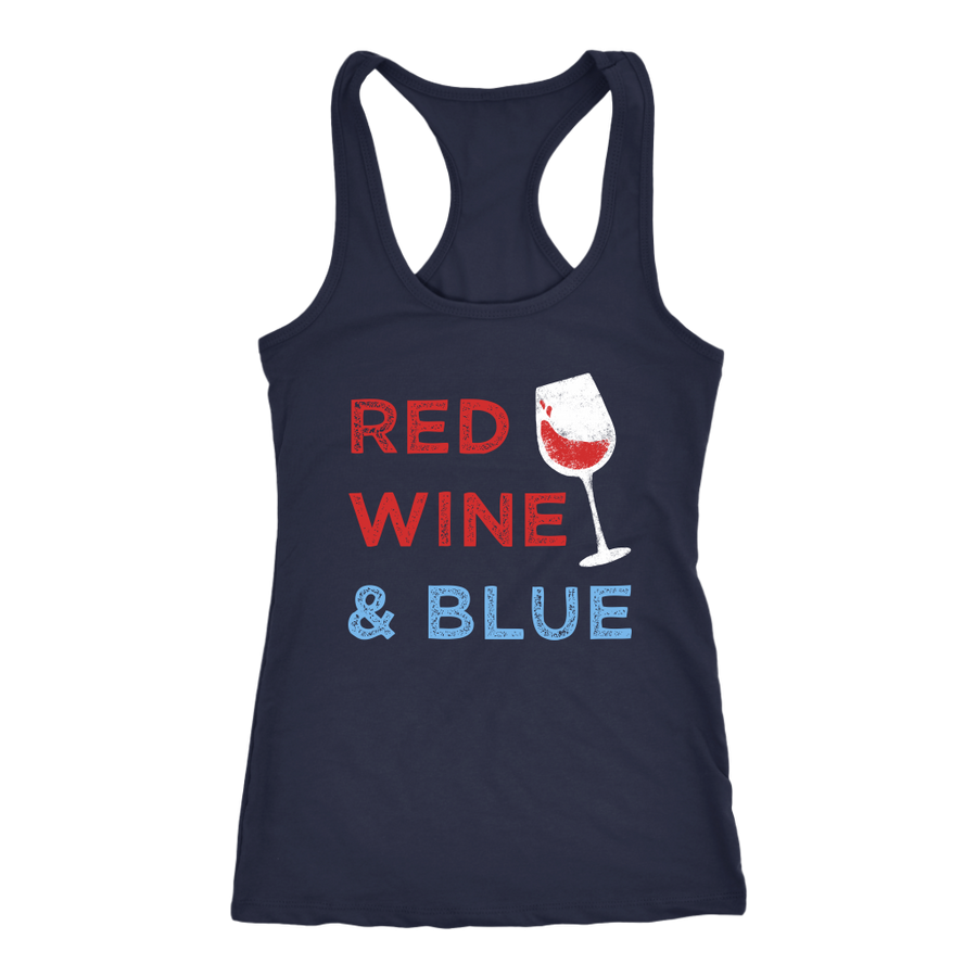Red Wine & Blue - Tank Top - Lushy Wino