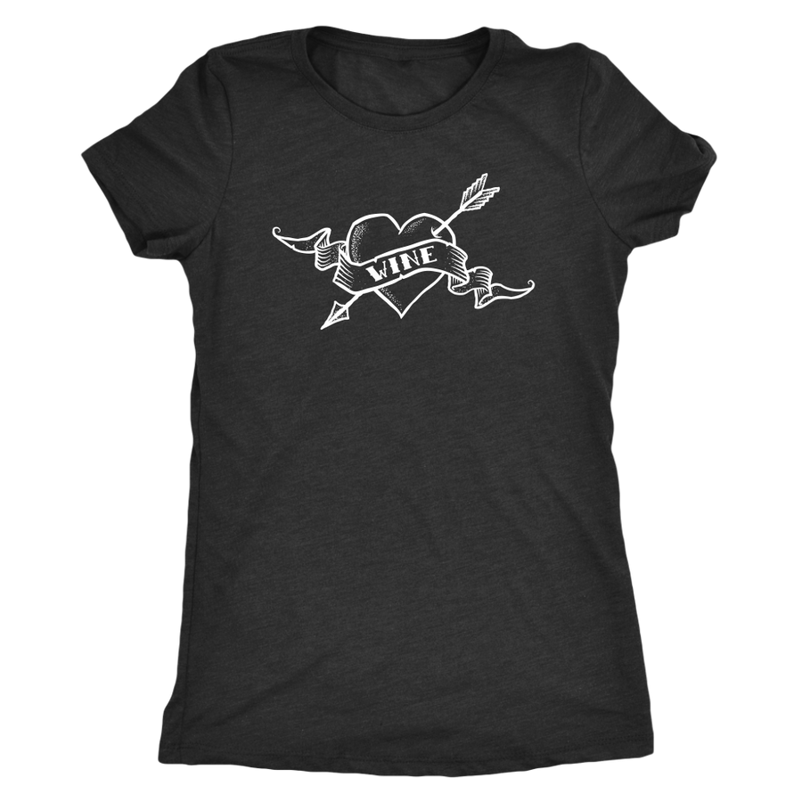 Wine Has My Heart - Triblend Tee - Lushy Wino