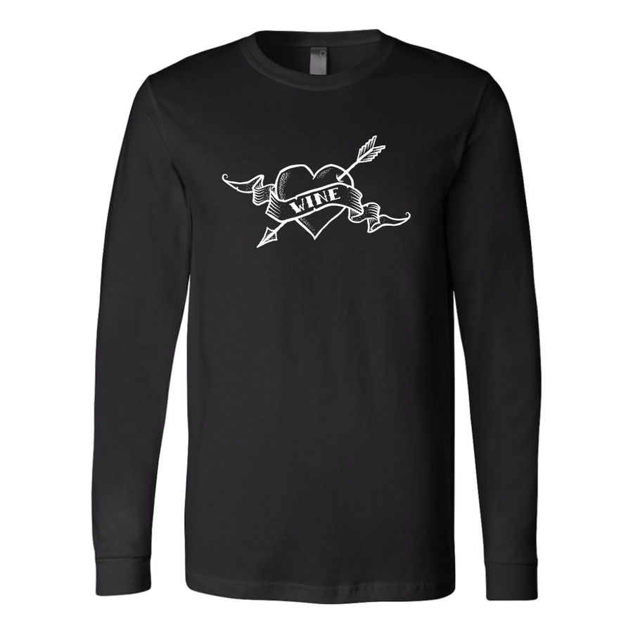 Wine Has My Heart - Long Sleeve - Lushy Wino